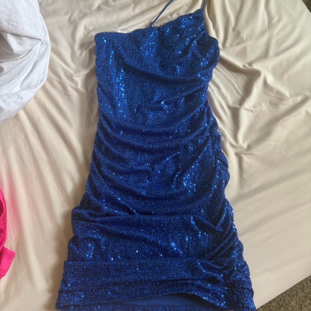 Lucy in the Sky Royal Blue Sequin Dress